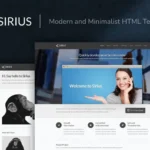 Sirius – Modern and Minimalist HTML Template