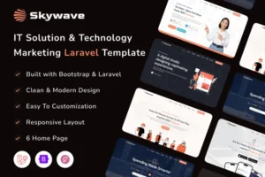 Mua Skywave - IT Solution Technology Laravel Template giá rẻ