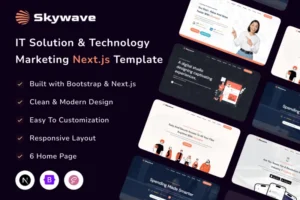 Mua Skywave - Next.js IT Solution Technology Template giá rẻ