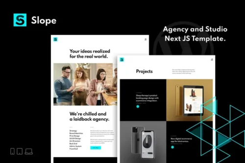 Mua Slope – Responsive Agency & Studio NextJS Template giá rẻ