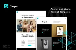 Mua Slope-Responsive Agency & Studio React JS Template giá rẻ