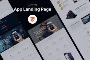 Mua Smartly - App Landing Page HTML Template giá rẻ