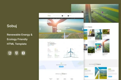 Mua Sobuj -Energy & Ecology Industrial Template giá rẻ