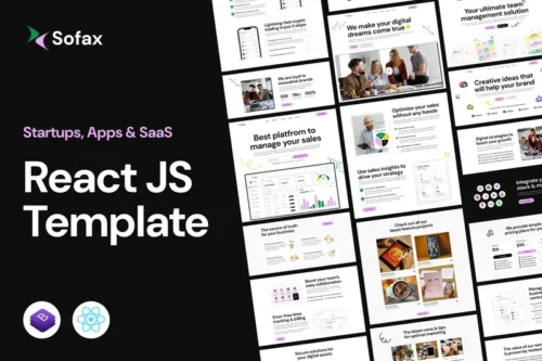 Mua Sofax – Saas Startup React Js Template giá rẻ