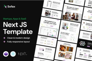 Mua Sofax – Saas Startup React Next Js Template giá rẻ