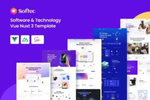 Mua Softec - Software & Technology Vue Nuxt 3 Template giá rẻ