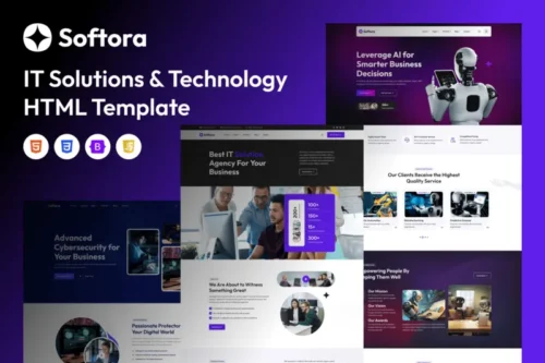 Mua Softora - IT Solutions & Technology HTML Template giá rẻ