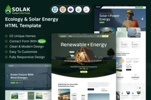 Mua Solak -Ecology & Solar Energy HTML Template giá rẻ