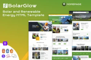 Mua Solarglow - Solar & Renewable Energy HTML Template giá rẻ