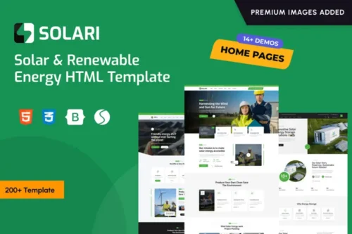 Mua Solari - Ecology & Solar Energy HTML Template giá rẻ