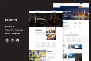 Mua Solustrid - Factory & Industrial HTML Template giá rẻ