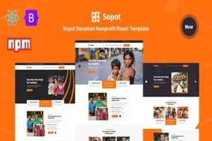 Mua Sopot - Charity NonProfit React Template giá rẻ
