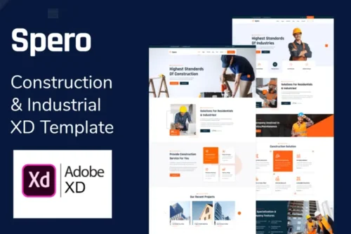 Mua Spero - Construction Industry XD Template giá rẻ