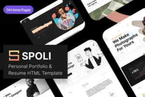 Mua Spoli - Personal Portfolio & Resume Template giá rẻ