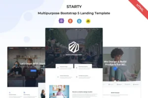 Mua Starty - Multipurpose Bootstrap 5 Landing Template giá rẻ