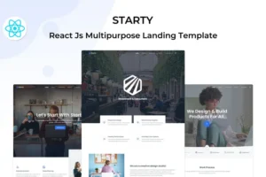 Mua Starty - React Multipurpose Landing Template giá rẻ