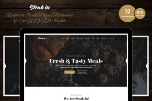 Mua Steak In - Restaurant & Cafe HTML5 Template giá rẻ