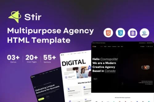 Mua Stir - Multipurpose Agency HTML Template giá rẻ