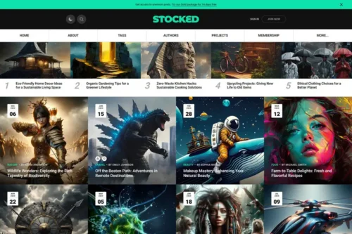 Mua Stocked - Personal Portfolio HTML Template giá rẻ