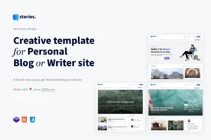 Mua Stories - Creative Personal Blog HTML Template giá rẻ