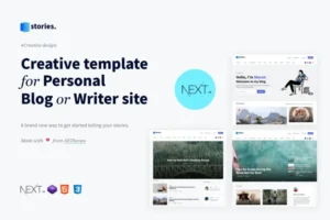 Mua Stories - Personal Blog React NextJS Template giá rẻ