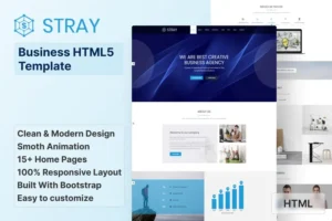 Mua Stray - Business Landing Page HTML Template giá rẻ