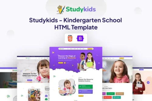 Mua Studykids - Kindergarten School HTML Template giá rẻ