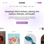 Sultana – Minimal Personal Portfolio HTML Template