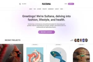 Mua Sultana - Minimal Personal Portfolio HTML Template giá rẻ
