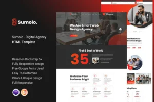Mua Sumolo - Digital Agency HTML Template giá rẻ