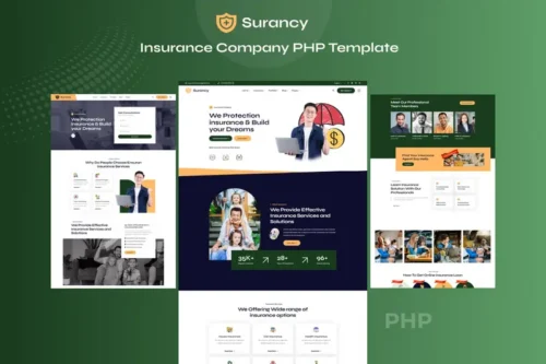 Mua Surancy - Insurance Company PHP Template giá rẻ