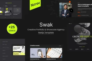 Mua Swak - Creative Portfolio & Agency Nextjs Template giá rẻ