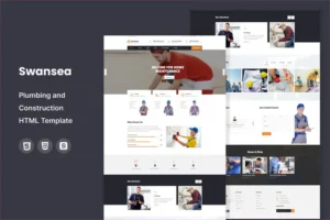 Mua Swansea - Plumbing and Construction HTML Template giá rẻ