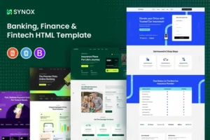Mua Synox - Banking, Finance & Fintech HTML Template giá rẻ