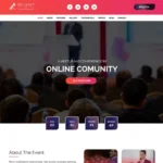 T Event – Event Conference & Meetup PSD Template