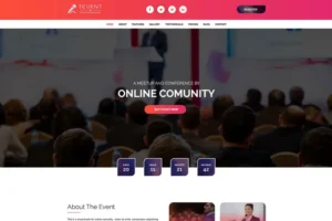 Mua T Event - Event Conference & Meetup PSD Template giá rẻ