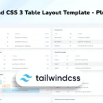 Tailwind CSS 3 Table Layout – PlugTable