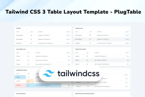 Mua Tailwind CSS 3 Table Layout - PlugTable giá rẻ