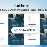 Tailwind CSS Authentication PageTemplate – Authero