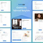Tailwind CSS Contact Us HTML Template – FormUs