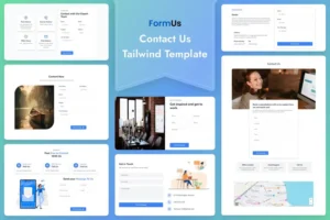 Mua Tailwind CSS Contact Us HTML Template - FormUs giá rẻ