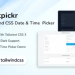 Tailwind CSS Date & Time Picker – Flatpickr