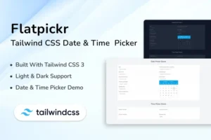 Mua Tailwind CSS Date & Time Picker - Flatpickr giá rẻ