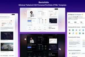 Mua Tailwind CSS Personal Portfolio HTML Template giá rẻ