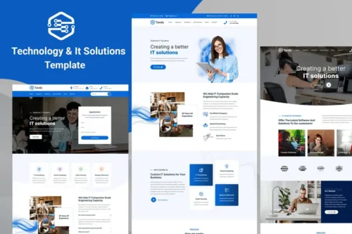 Mua Tanda - Technology & IT Solutions Template giá rẻ