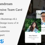 Teamdream – Responsive Team Card Bootstrap