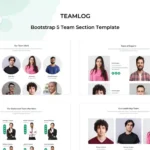 Teamlog – Bootstrap 5 Team Section Template