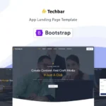 Techbar – Responsive Landing Page Template