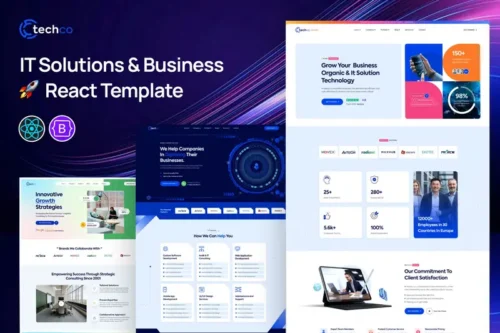 Mua Techco - IT Solutions & Business React Template giá rẻ