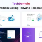 TechDomain – HTML & CSS Domain Tailwind Template